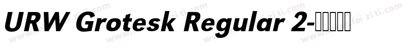 URW Grotesk Regular 2字体转换